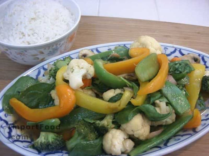 Thai Stir-Fried Vegetables, 'Pad Phak Ruam Mitr'