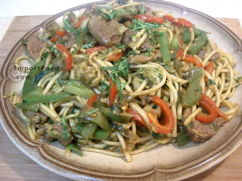 Singapore Lamb Curry Noodles