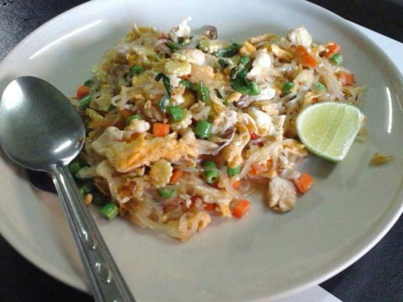 Drunken Noodles and Chicken with Tofu, 'Gai Pad Kee Mao'