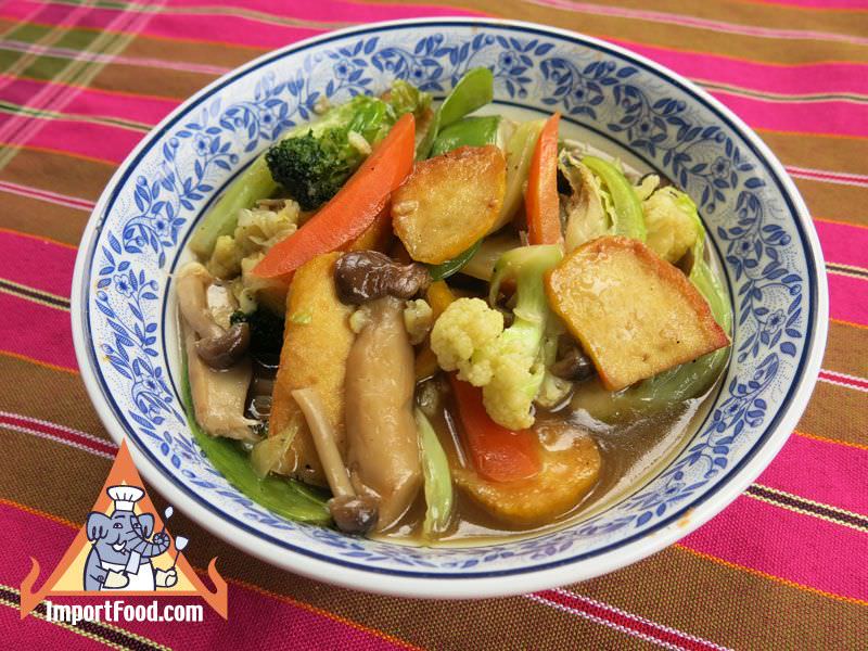 Stir-Fried Vegetables and Tofu, 'Pad Phak Taohu'