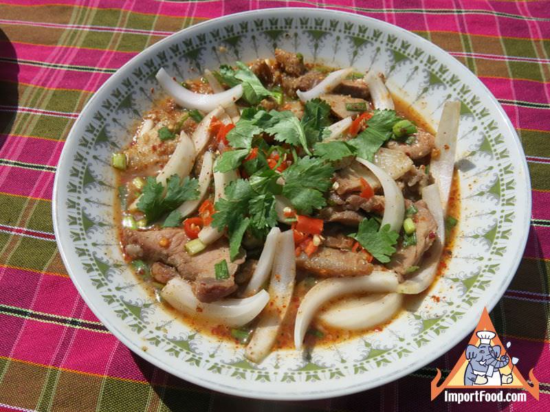 North Eastern Thai Pork Salad, 'Yum Mu Isan'
