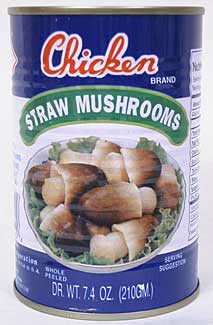 straw mushrooms, thai food