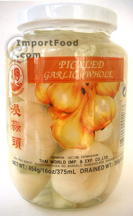 thai garlic, pickled