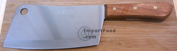 large thai cleaver, kiwi