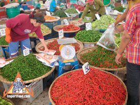 Fresh Thai Market - Chile Pepper Vendor