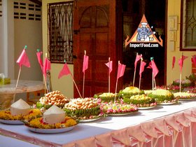 The Traditonal Thai Wedding and The Role of Food In The Celebration - Food given to bride's family