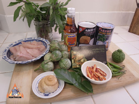 Thai green chicken curry