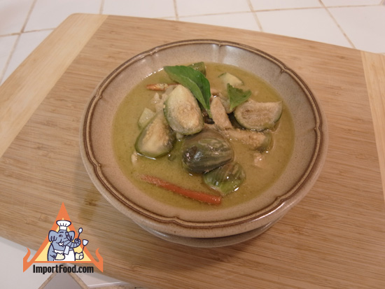 Thai green chicken curry