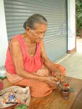 pounding betel chew