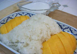 Thai mango sticky rice