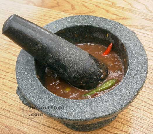 Mortar and Pestle, Solid Thai Granite :: ImportFood