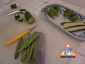 Thai carving vegetables