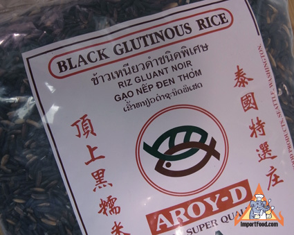 black sticky rice, thailand