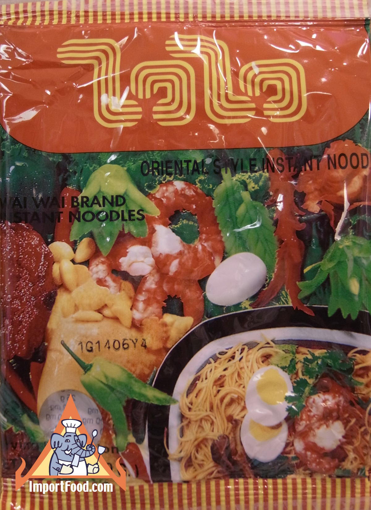 Wai Wai brand instant Thai noodles, Classic Oriental, available online