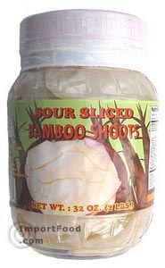 Sour sliced bamboo shoots, 32 oz