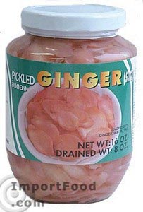 Pickled Ginger (sliced), 16 oz jar