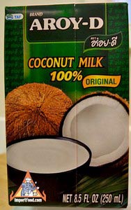 33.8 oz box Aroy-D All Natural Coconut Milk