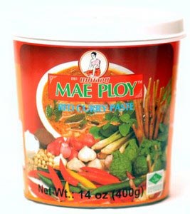 Mae Ploy brand, red curry paste, 14 oz jar