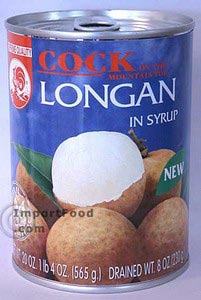 Longans in Syrup, 20 oz can