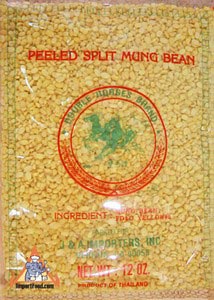 Peeled split mungbean, 12 oz