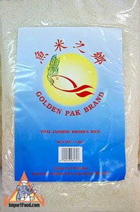 Thai jasmine broken rice, 5 lb bag