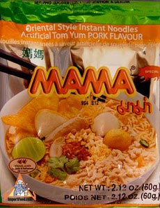 Mama brand tom yum pork noodles, 6 packs