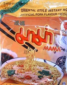 Mama brand instant pork noodles, 6 packs
