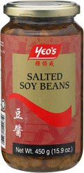 Salted soy beans, Yeo's, 15.9 oz jar