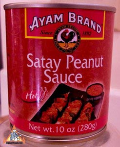 Satay sauce, Ayam brand, hot, 10 oz can
