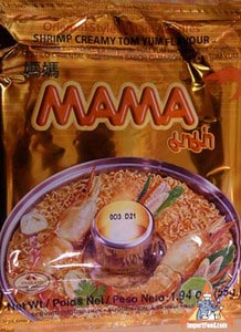 Mama brand, tom yum creamy shrimp, 6 packs
