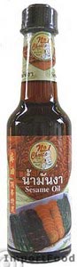 Pure sesame oil, 5.5 oz bottle
