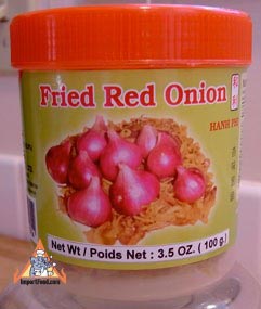 Thai fried red onion, 3.5 oz jar