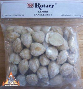 Candle nuts, 7 oz package