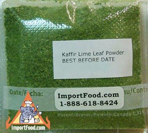 Kaffir lime leaf powder, 1/2 oz