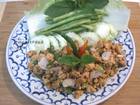 Thai Spicy Ground Chicken and Toasted Rice, 'Larb Gai'