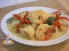 Pumpkin in Coconut Soup with Shrimp, 'Phaktong Tom Kati'