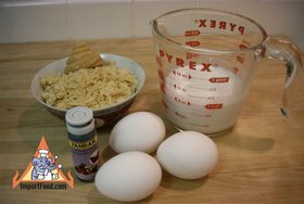 Thai Sticky Rice Steeped in Coconut Milk, 'Khao Neeo Moon' - Ingredients for custard topping