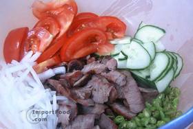 Thai Beef Salad, 'Yum Nuea' - Put them all together