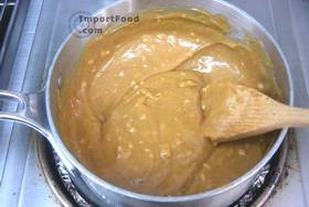 BBQ Ground Thai Chicken on Lemongrass Spears with Peanut Sauce - Prepare peanut sauce