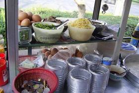 Thai Street Vendor for Thai Congee, Rice Porridge, Seafood