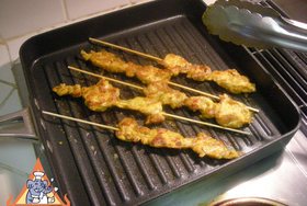 Southern Style BBQ Chicken, 'Gai Kor Rae' - Marinade, then grill or fry on skewers