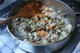 Duck-Fried Rice with Tamarind Sauce - Final preparation