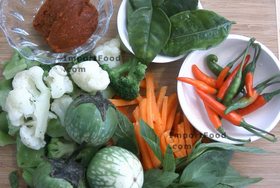 Thai Vegetable Eggplant Curry - Ingredients ready