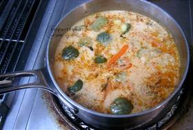 Thai Vegetable Eggplant Curry - Add the ingredients