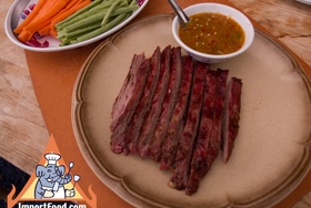 Crying Tiger Beef, 'Seua Rong Hai' - Sliced, with spicy crying tiger sauce
