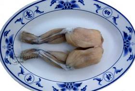 Frog with Thai Chile Paste & Bamboo, 'Namprik Kob' - Frog should look like above when purchased, often sold frozen
