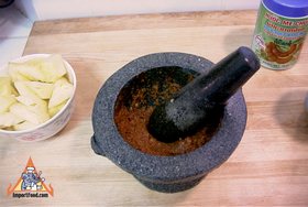 Northern Thai Pork Curry, 'Gaeng Hanglay' - Pound into curry paste