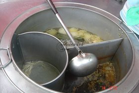 Thai Street Vendor for Thai Chicken and Rice, 'Khao Man Gai'