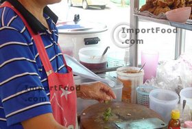 Thai Street Vendor for Thai Chicken and Rice, 'Khao Man Gai'