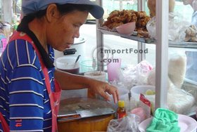 Thai Street Vendor for Thai Chicken and Rice, 'Khao Man Gai'